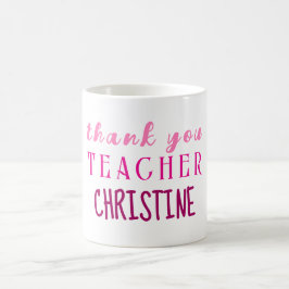 Taza De Café Regalo de agradecimiento al profesor, gracias pers