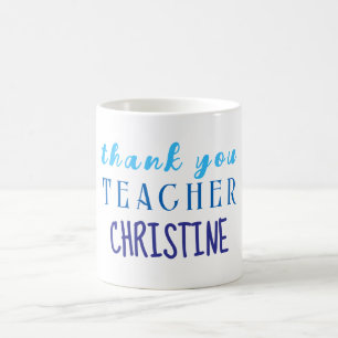 Taza De Café Regalo de agradecimiento al profesor, gracias pers