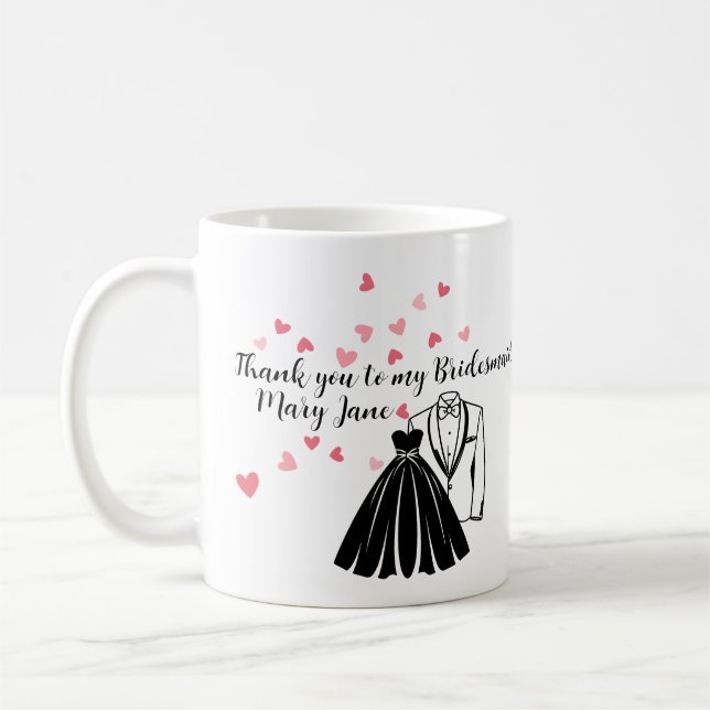 Taza De Café Regalo de agradecimiento para Dama de Honor (Izquierda)