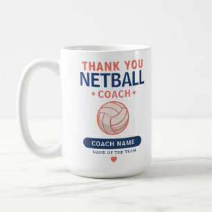 Taza De Café Regalo de Agradecimiento para Entrenador de Netbal