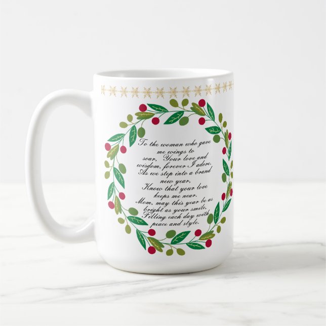 Taza De Café Regalo de agradecimiento personalizado a mamá (Izquierda)