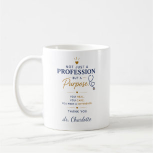 Taza De Café Regalo de agradecimiento personalizado para médico