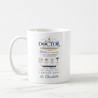 Taza De Café Regalo de Agradecimiento Personalizado para Médico