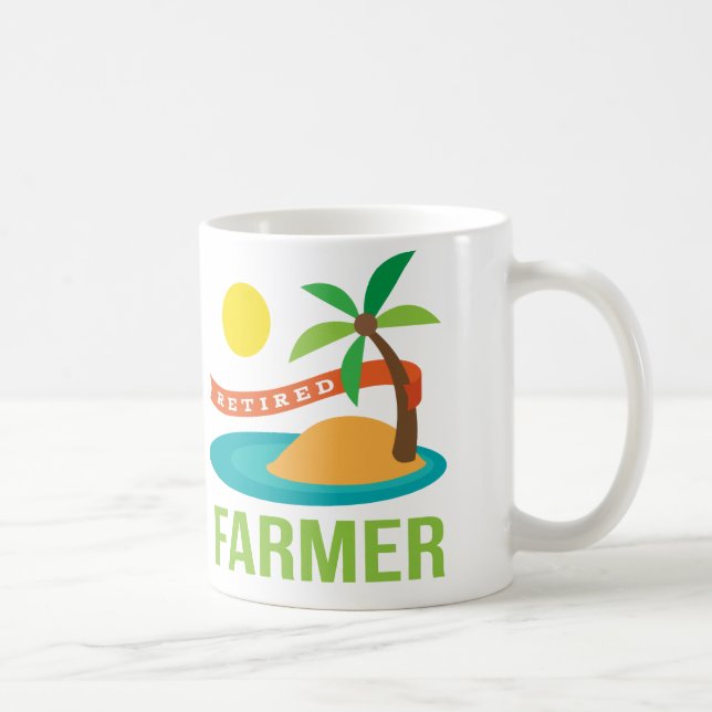 Taza De Café Regalo de agricultor jubilado (Derecha)