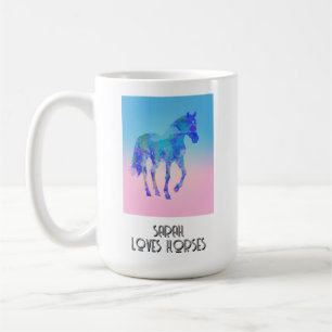 Taza De Café regalo de amante de los caballos personalizado taz
