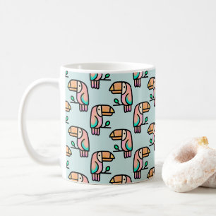Taza De Café regalo de animal de pájaro tucán tropical lindo pa