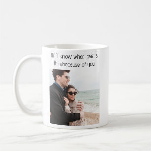Taza De Café Regalo de aniversario moderno para él a los hombre