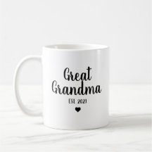 Regalo de anuncio de embarazo de la bisabuela Est