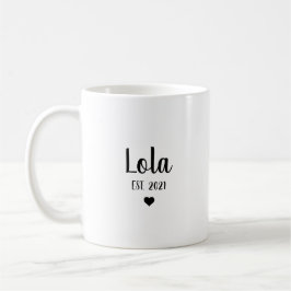 Taza De Café Regalo de anuncio de embarazo de Lola Abuela