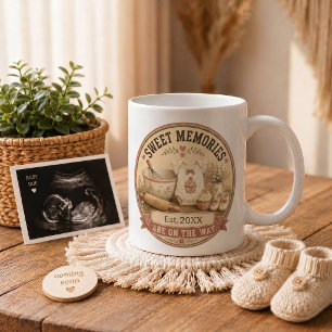 Taza De Café Regalo de Anuncio de Embarazo Dulces Recuerdos
