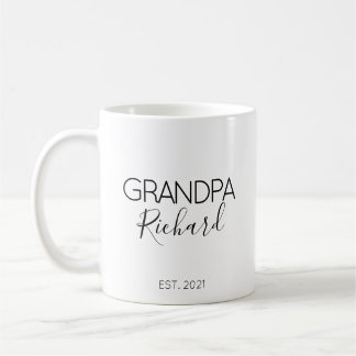 Taza De Café Regalo de anuncio de embarazo para abuelo