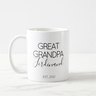 Taza De Café Regalo de anuncio de embarazo para bisabuelo