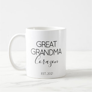 Taza De Café Regalo de anuncio de embarazo para el nombre de la