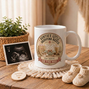 Taza De Café Regalo de anuncio de embarazo para la tía