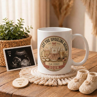 Taza De Café Regalo de anuncio de embarazo para la tía