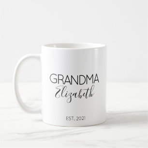 Taza De Café Regalo de Anuncio de Embarazo para Nombre de la Ab