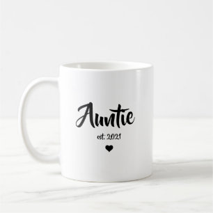 Taza De Café Regalo de Anuncio de Embarazo para Tía