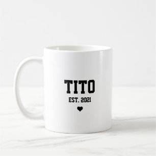Taza De Café Regalo de anuncio de embarazo para tío Tito en taz