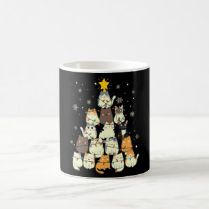 Taza De Café Regalo de árbol de navidad para gatos, decoració