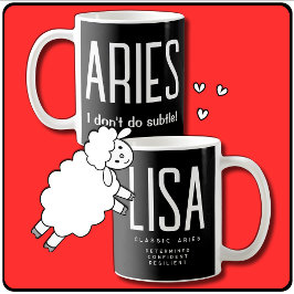 Taza De Café Regalo de Aries Star Sign Zodiac