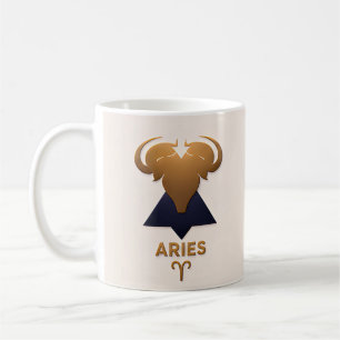 Taza De Café Regalo de Astrología Decoración Zodiaco Aries