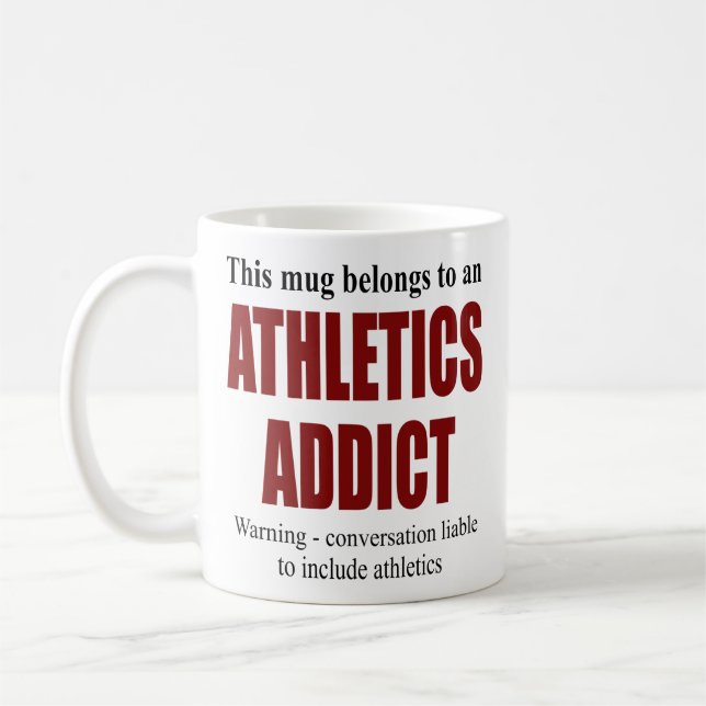 Taza De Café Regalo de atletismo personalizado (Izquierda)