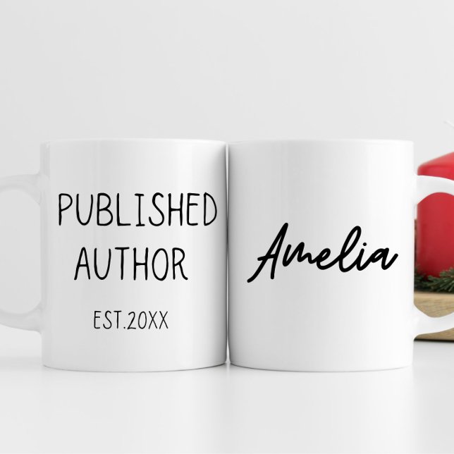 Taza De Café Regalo de autor personalizado, regalo de escritor, (Subido por el creador)