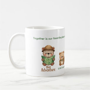 Taza De Café Regalo de aventura de oso lindo para toda la famil