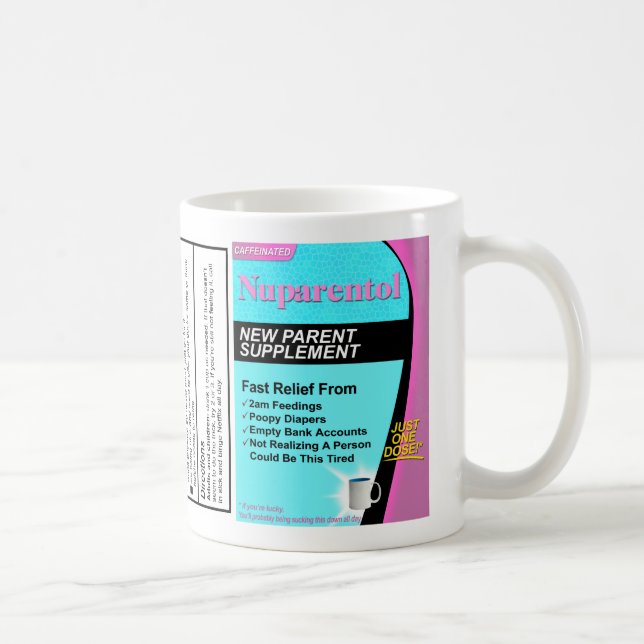 Taza De Café Regalo de Baby Shower: Nuparentol - La nueva mug p (Derecha)
