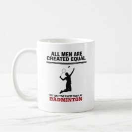 Taza De Café Regalo de bádminton para entrenador jugador padre