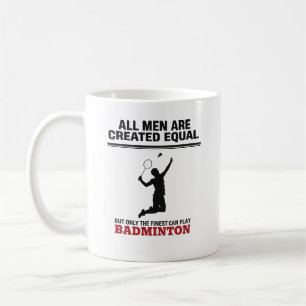 Taza De Café Regalo de bádminton para entrenador jugador padre