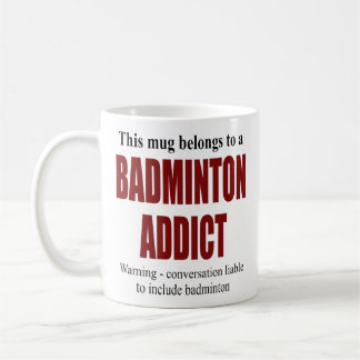 Taza De Café Regalo de Badminton personalizado