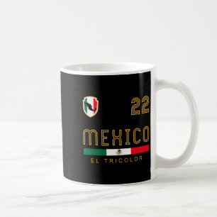 Taza De Café Regalo de bandera de fútbol de jersey vintage de M