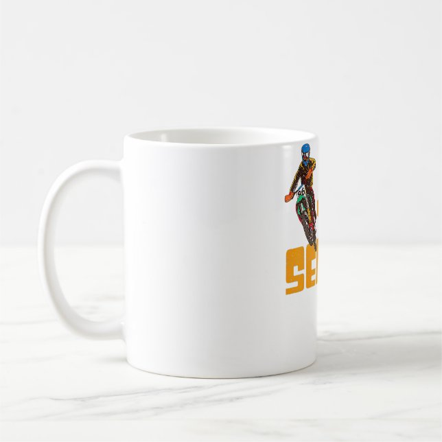 Taza De Café Regalo de bicicleta sucia de cumpleaños para niños (Izquierda)