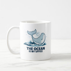 Taza De Café Regalo de Biólogo Marino para Amante del Océano