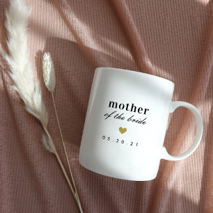 Taza De Café Regalo de Boda para la Madre de la Novia Corazón d