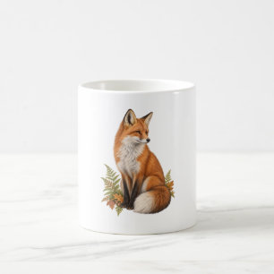 Taza De Café Regalo de bosque de zorro rojo para amantes de zor