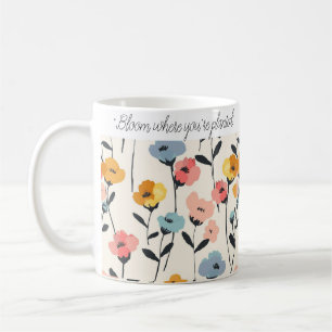 Taza De Café Regalo de café con flores silvestres