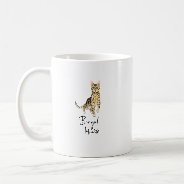Taza De Café Regalo de Chica Kitten, madre bangladesí, madre de (Izquierda)