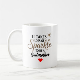 Taza De Café ✨ Regalo de Cita Brillante para Madrina