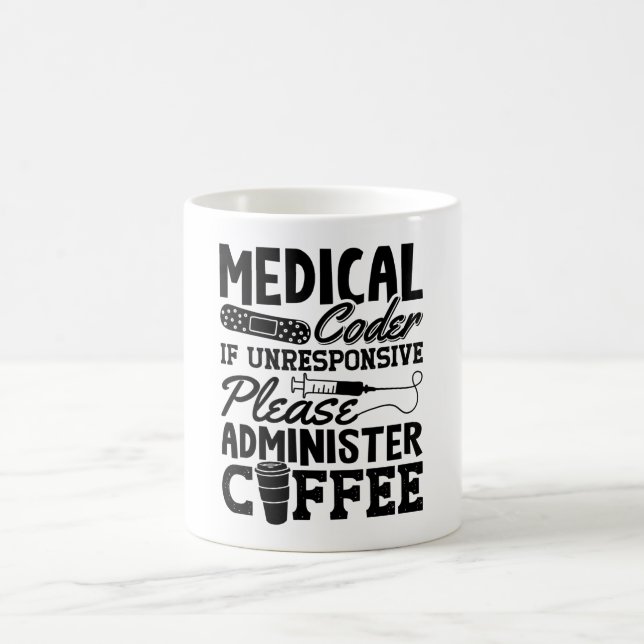 Taza De Café Regalo de Codificación de ICD Coder Medical Coffee (Centro)