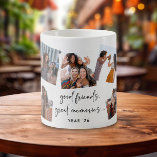 Taza De Café Regalo de collage de fotos de amistad divertida