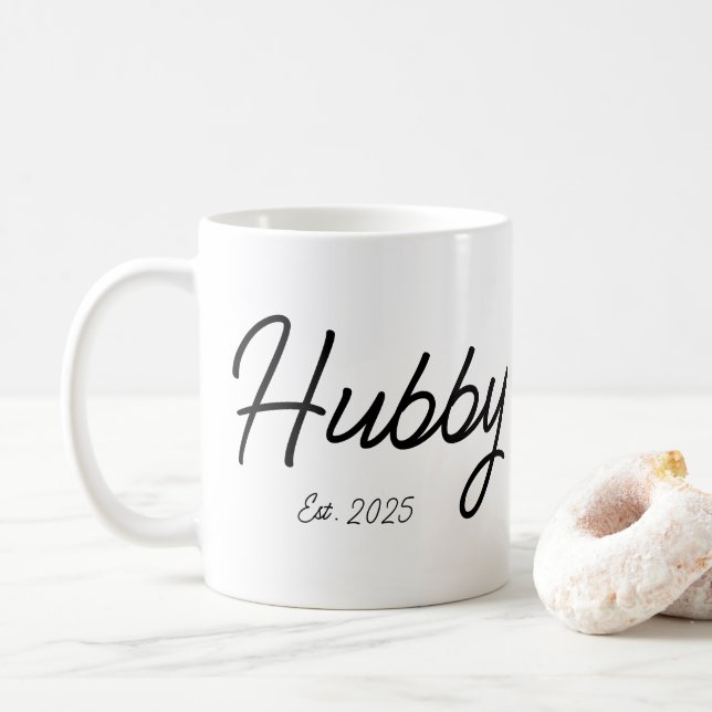 Taza De Café Regalo de compromiso personalizado para él novio (Con donut)