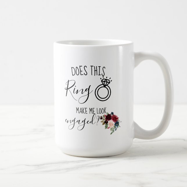 Taza De Café Regalo de compromiso personalizado para futura Sra (Derecha)