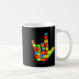 Taza De Café Regalo de Conciencia de Autismo Lenguaje de Señas 