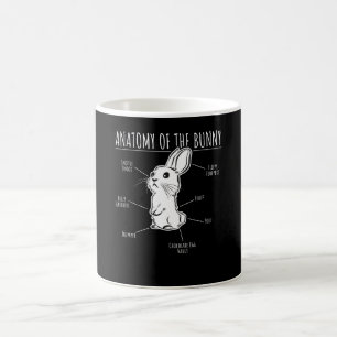 Taza De Café Regalo de conejo Anatomía De Mascota Conejo Conej