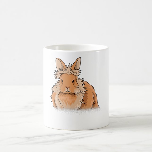Taza De Café Regalo de conejo de cabeza de león (Centro)