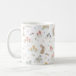Taza De Café Regalo de conejo de Pascua Niños Café Mug Wildflow