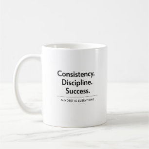 Taza De Café Regalo de Consistencia Disciplina Éxito