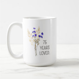 Taza De Café Regalo de cumpleaños 75 para mujeres, 75 cumpleaño